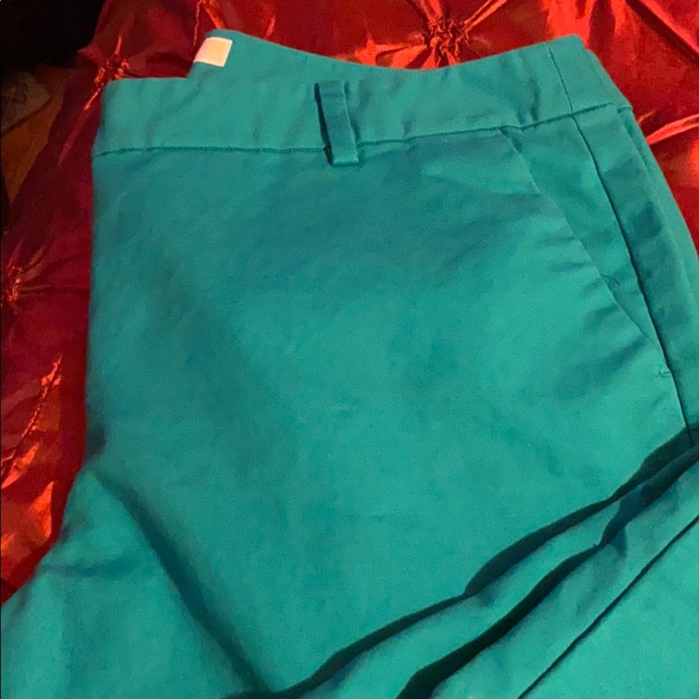 COPY - Michael Michael Kors Teal Cropped Pants size 14W